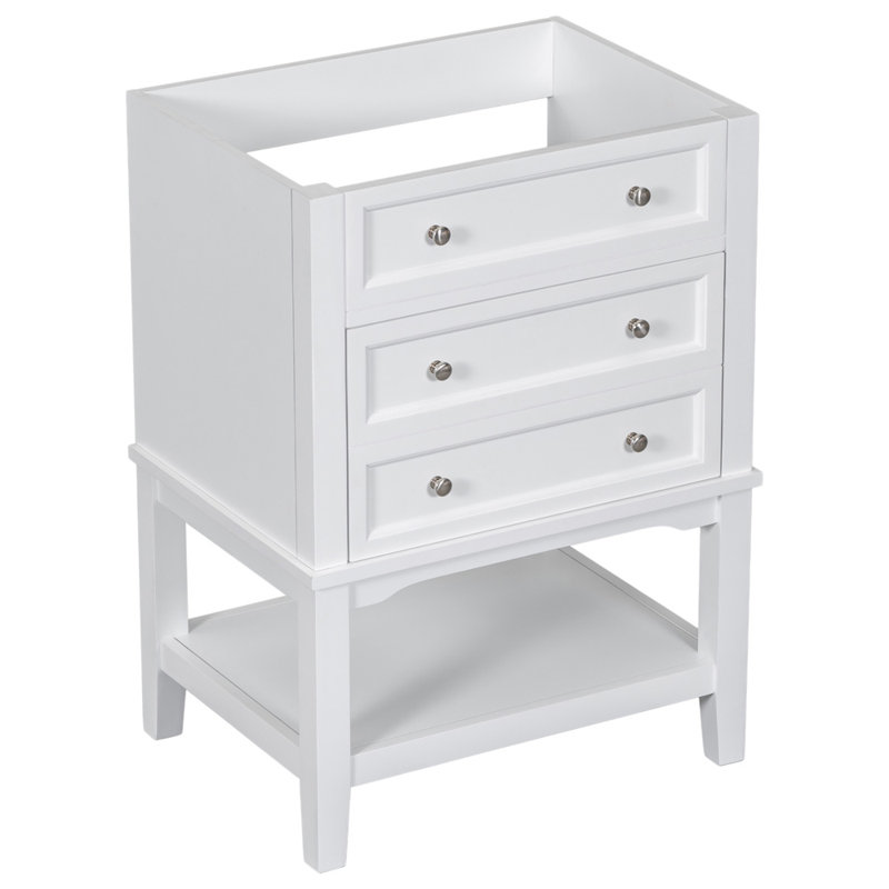 Bathroom Vanity Without Sink (White)
