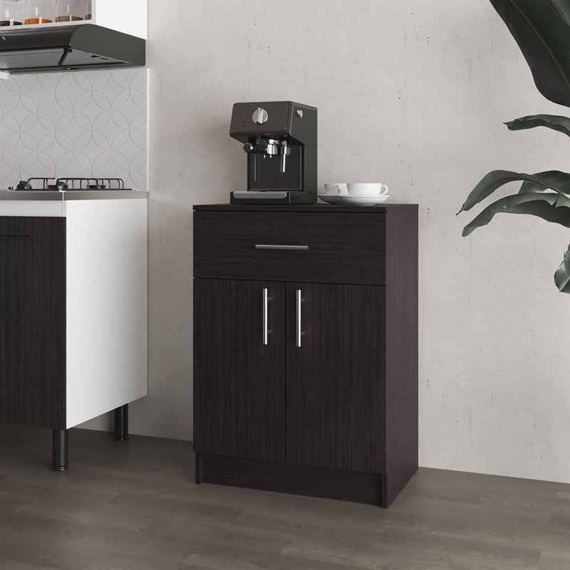 Garde-manger en mélamine Cope avec 2 portes et 1 tiroir Cope