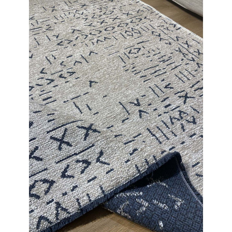Tapis marocain en coton Prescod, Carré 2 pi 7 po