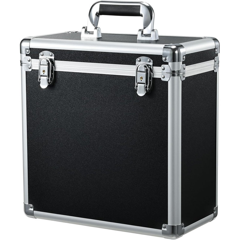Record Storage Case LP Album Collection Display Box Aluminium Water Resistant