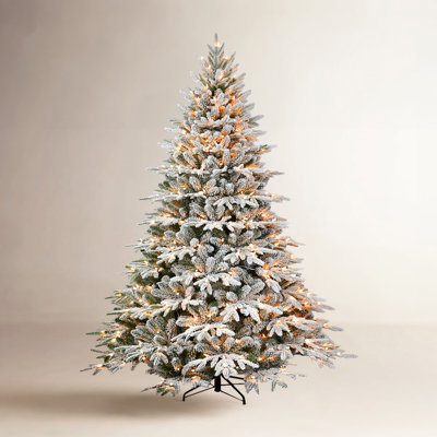 Blue Pre-Lit Spruce Christmas Tree