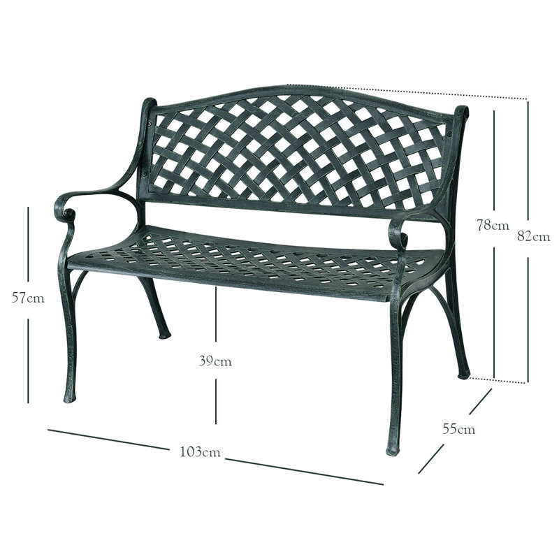 Quigley Aluminum Park Bench