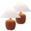 Lampe de table DEL minimaliste scandinave en fer / résine 18,25 po Delphi-1334829948