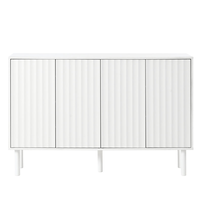 Cream Style Minimalist Shoe Cabinet, White