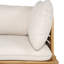 Chaise de coin Modern Modern, en bois d'acacia, pour l'extérieur compact