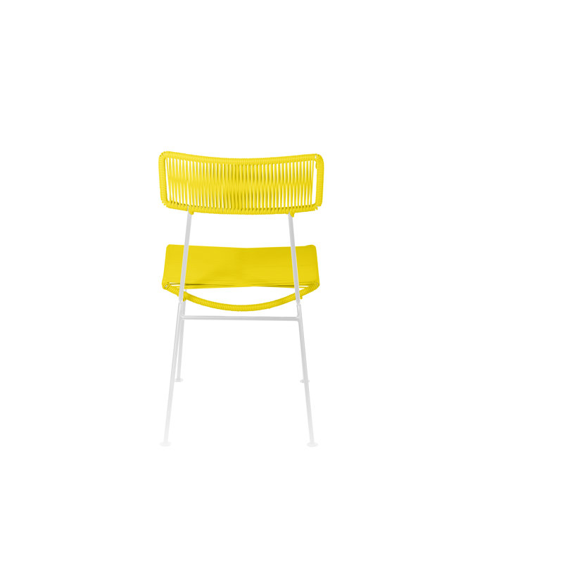 Chaise Hapi, Jaune/blanc