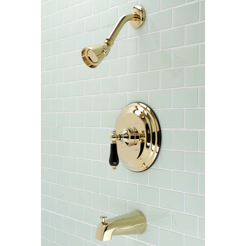 Duchess Tub and Shower Faucet, Polished Brass