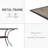 Jasavion Square 37'' L x 37'' W Laminated Top Outdoor Dining Table with Umbrella Hole-924449767