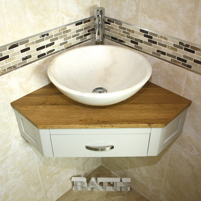 Javen 550 mm Single Vanity with Vessel Stone Basin