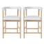 Tabouret de comptoir avec dossier Mid-Century de 25 po Nordica-2113956278