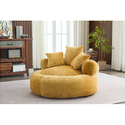 Chenille Cover Memory Foam Bean Bag Sofa Chairs