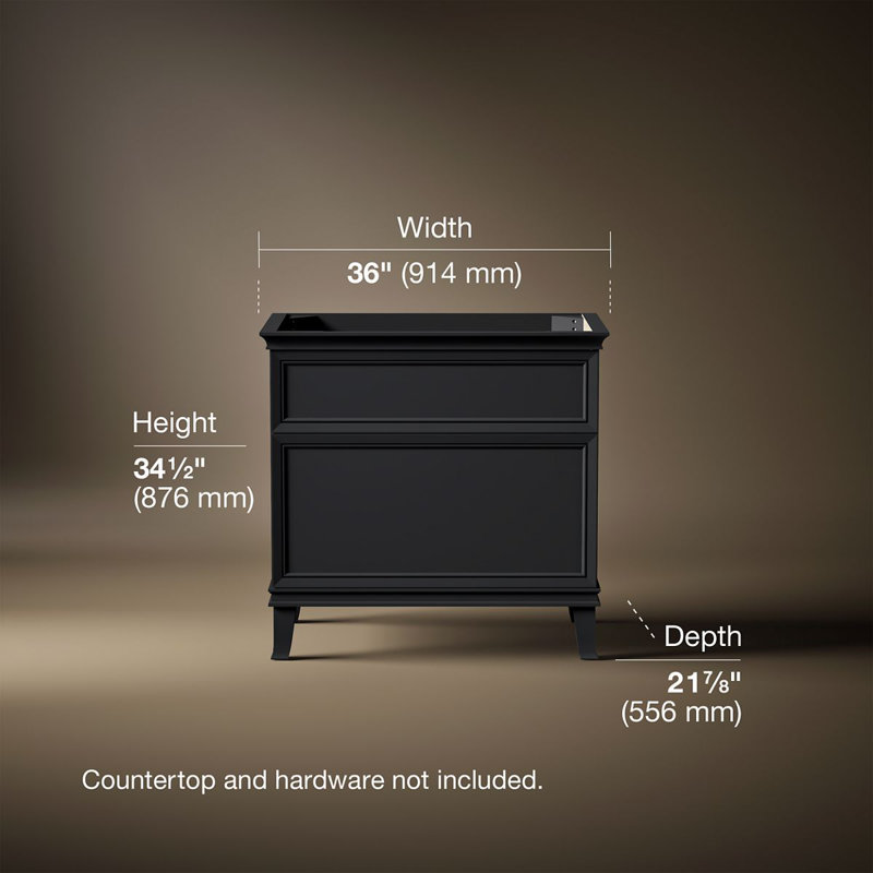 Artifacts Vanity 36 Inches, Gabbro