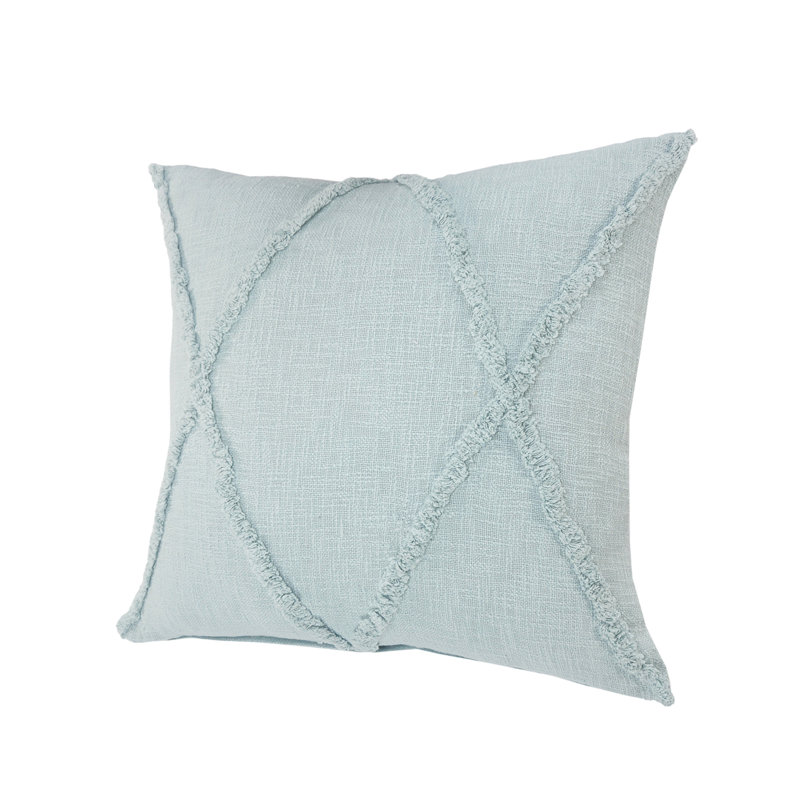 Geometric Reversible Pillow Insert, 18"H x 18", Palladian Blue