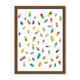 'Happy Pills' Framed Print Wall Art