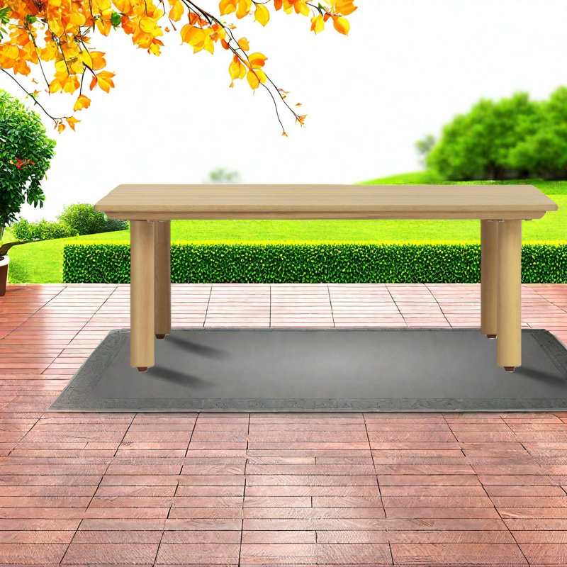 Tables portatives portatives, table basse moderne compacte en bois d'acacia pour la terrasse