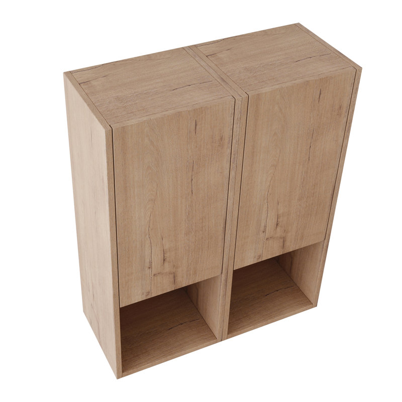 24" Bathroom Side Cabinet, Imitative Oak