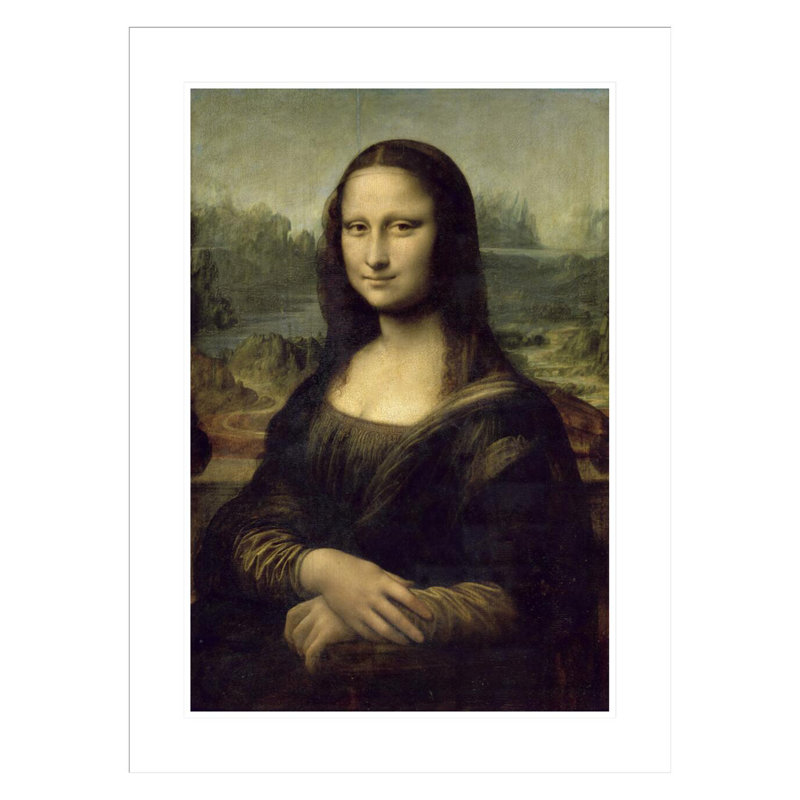 Mona Lisa (La Joconde) par Leonardo Da Vinci - Estampe numérique encadrée, H 29,5 po x l 21,98 po