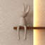 LED Sandstone Wall Decor With Simulated Greenery, Glass Vase & Remote Control Lighting