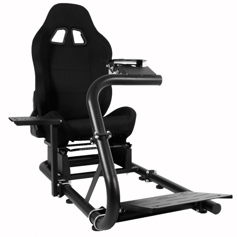 Anman Racing Simulator Wheel Stand with Seat fit Logitech Thrustmaster NO Steering Wheel Pedal