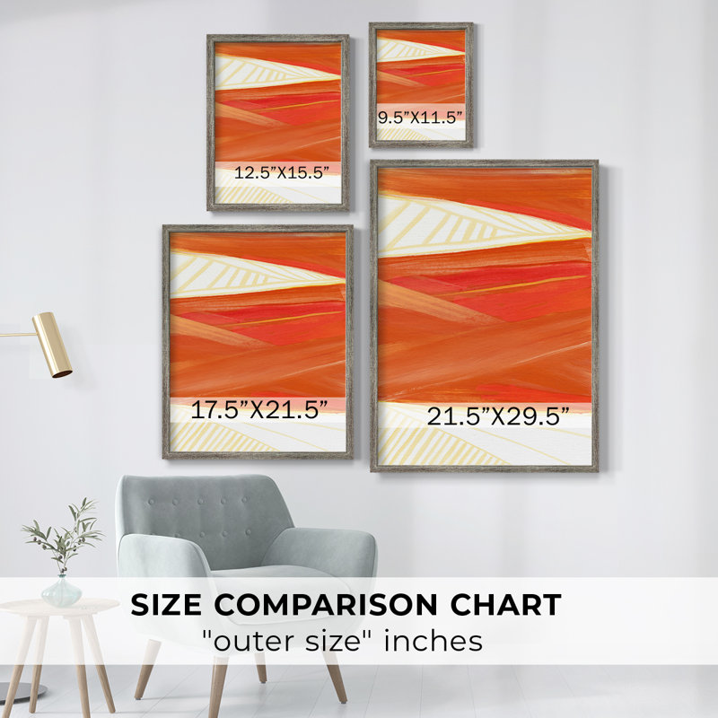 Warm Rays I, reproduction encadrée - bois massif, H 11 po x l 9 po