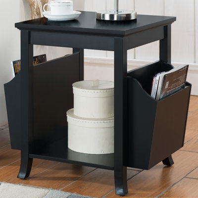 Aaliyah Wood Free Standing Magazine Rack