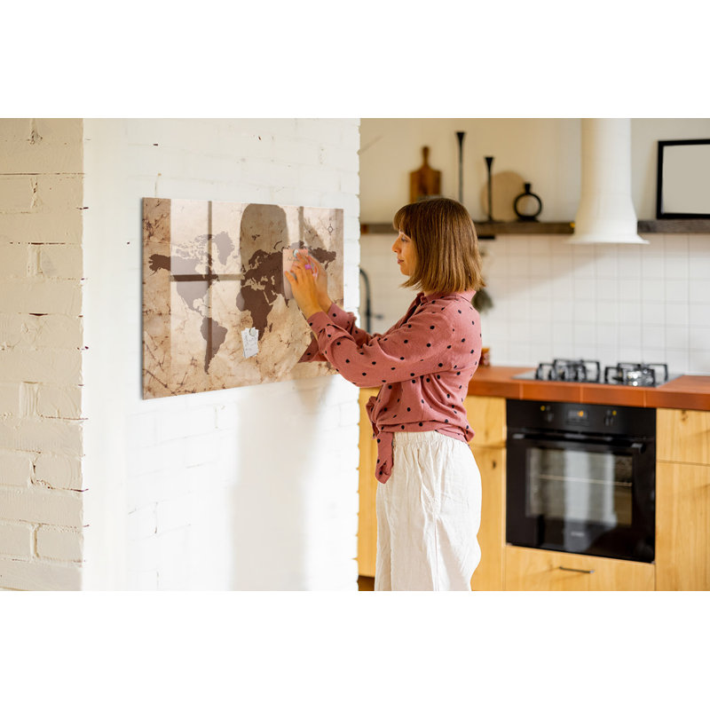 Magnetic Glass Photo Memo Board