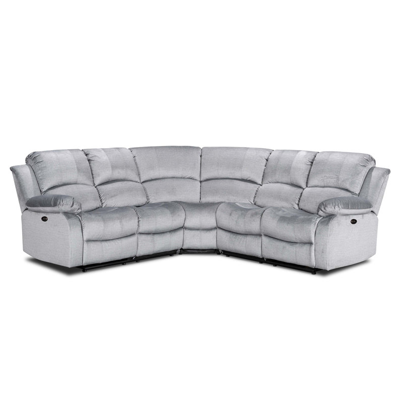 Lori 5 Seater Chenille Electric Reclining Corner Sofa
