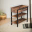 Biscette Nighstand With 2 Shelves and Drawer
