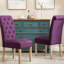 Salle à manger: table rectangulaire à 4 pieds et 4 chaises confortables, fini brun 5 Assemblage: chaises spectaculaires de couleur