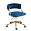 Pia Ricco Velvet Task Chair-1334546112