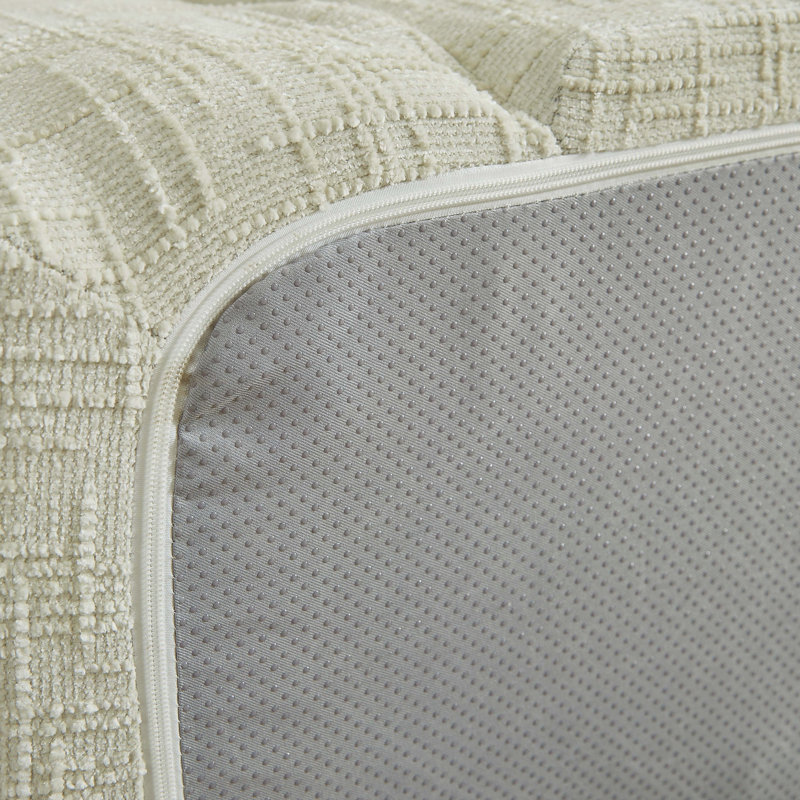 Canapé-lit inclinable courbé 86 po 86 po, canapé dépliable 2-en-1, beige, Beige