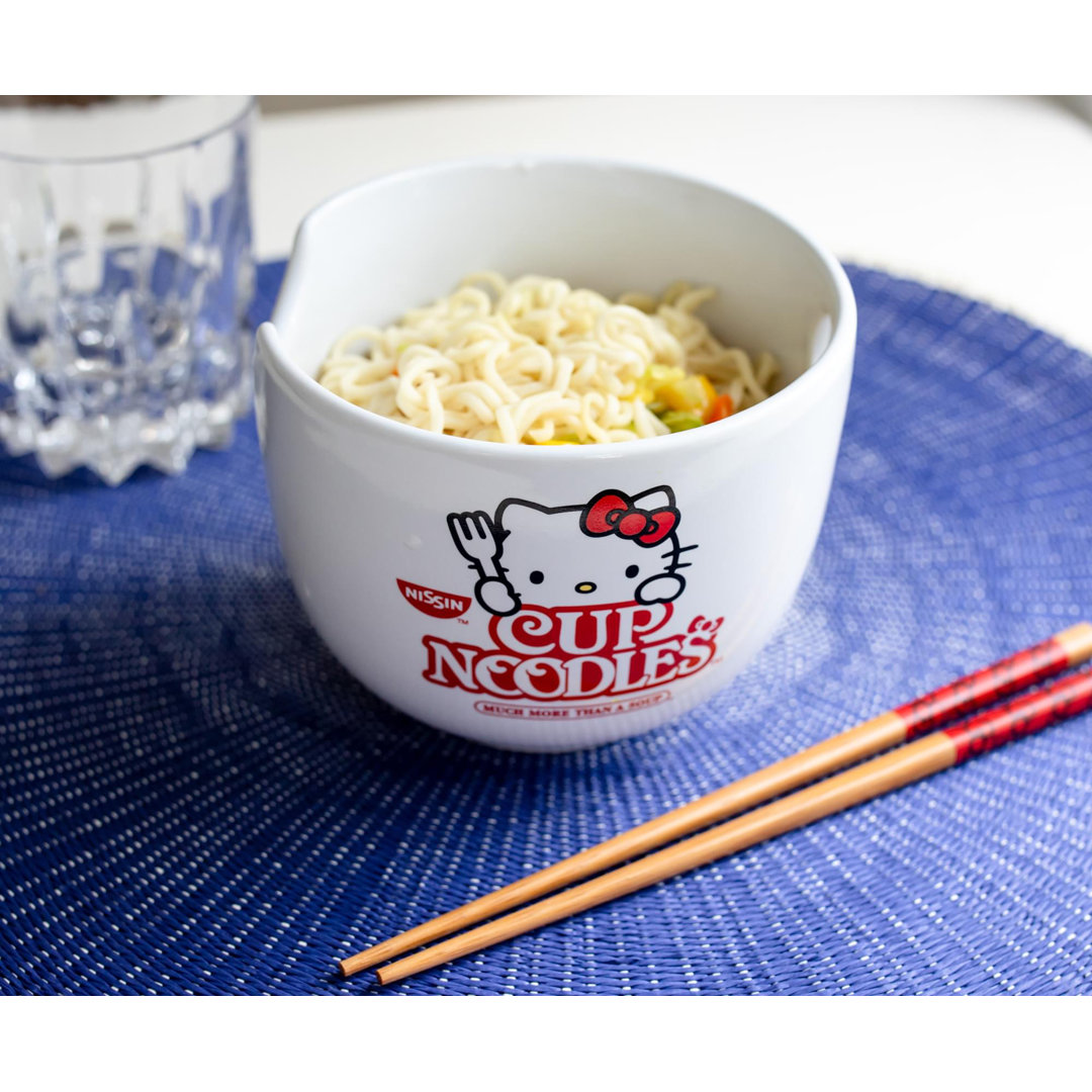 20 oz. Hello Kitty Ramen Bowl Silver Buffalo
