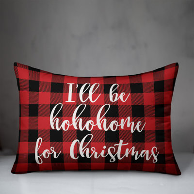 Plaid Reversible Throw Pillow