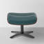 Genuine Leather Reclining Swivel Chair And Ottoman-1105981794