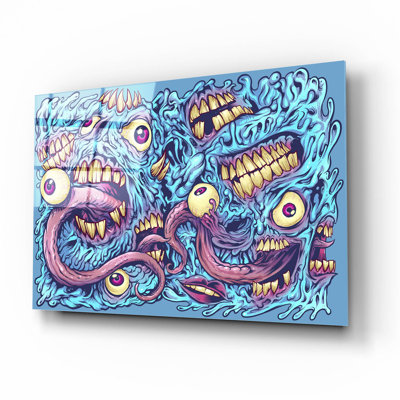 " Eyeballs And Teeth Pattern " by Flyland Designs