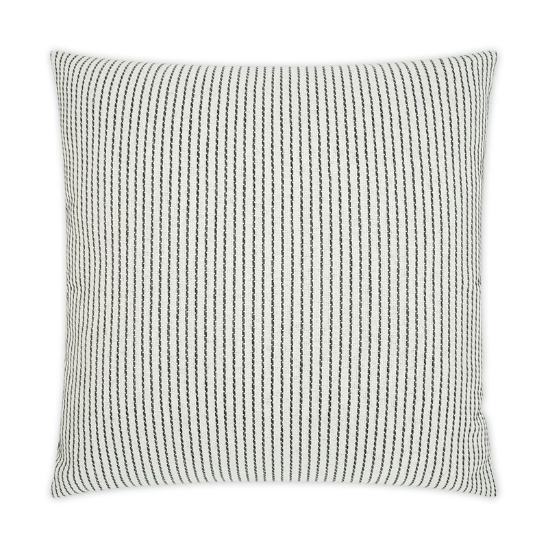 Linus Indoor/Outdoor Pillow Cover & Insert, Square 22", Graphite