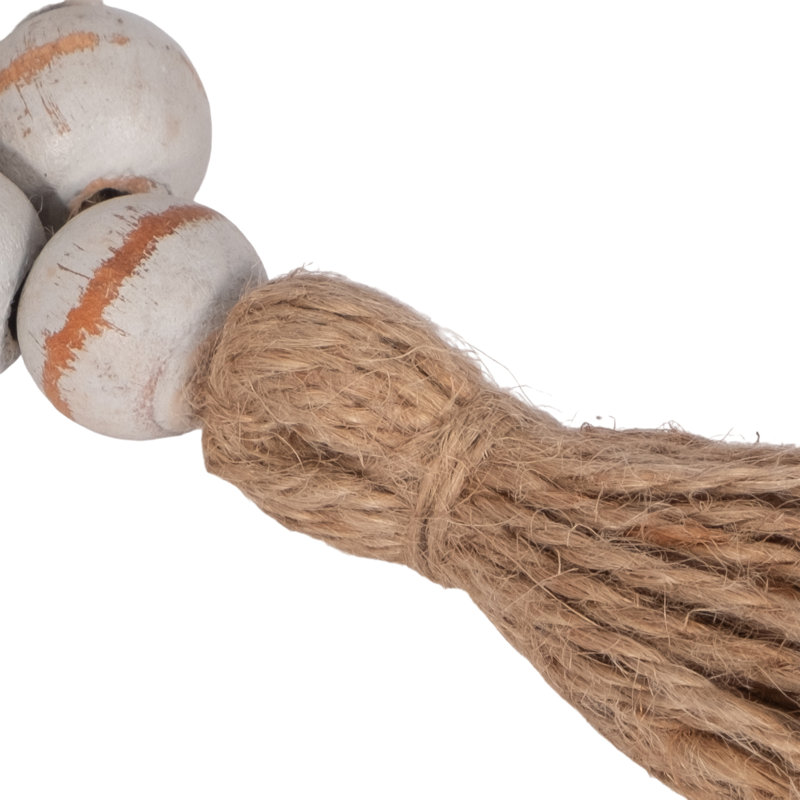 Guirlande de perles Coolidge, Gris, 24"
