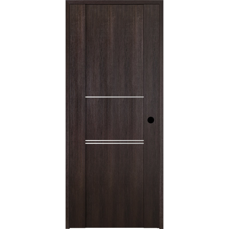Avon 01 3H DIY-FRIENDLY Paneled Manufactured Wood Single Swing Standard Door, 31.75" x 79.37", Veralinga Oak, Left