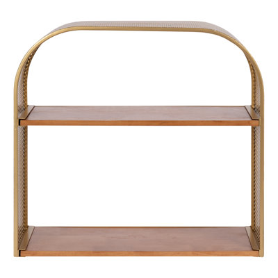 2 Piece Metal Tiered Wall Shelf