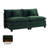 Modular 2-Seater Sofa Couch with Corduroy Upholstery-1756823878