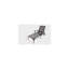 Chaise longue inclinable en aluminium coulé l 24 po x P 45 po x H 36 po Hifine