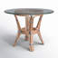 Pier Point Round Glass Dining Table-685331785