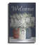 Art mural en métal de luxe «Welcome Red, White & Blue Jar Trio» par Cindy Jacobs, 12 po x 16 po-114799242
