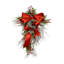 Snowy Holiday Swag With Pinecones, Berries, Ornaments And Ribbon
