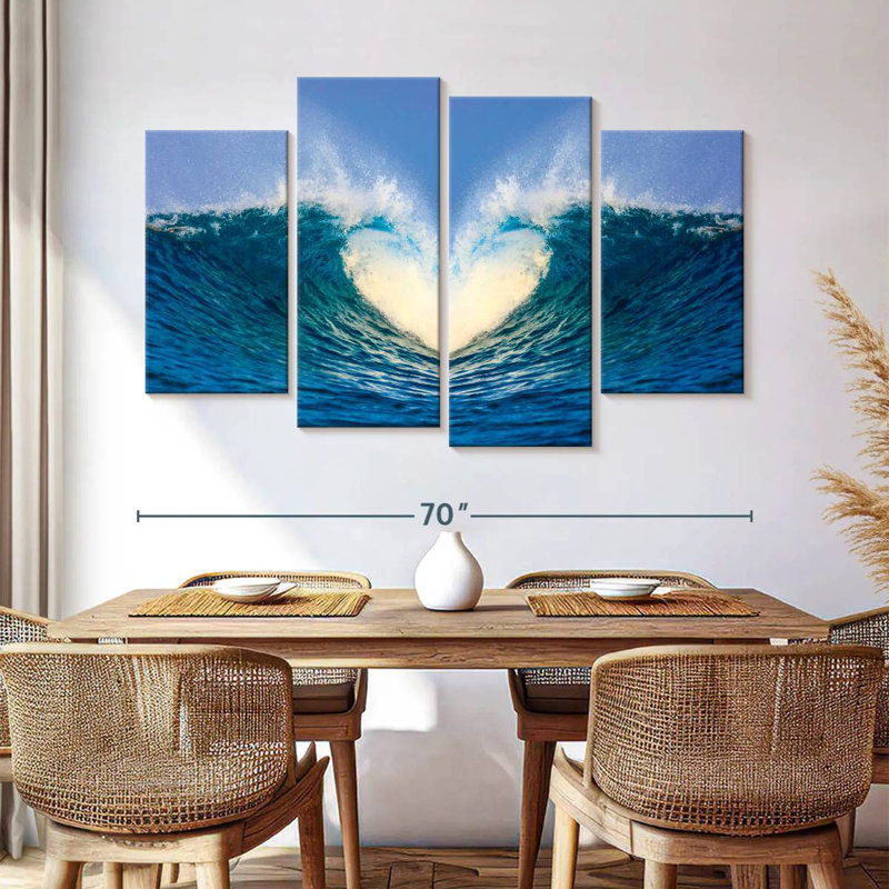 Gillard Heart Ocean Waves, H 42 po x l 68 po