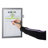 DURAFRAME Note Sign Holder, 8 1/2" X 11", Silver Frame