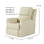 Fauteuil inclinable en cuir Fame-124342688-124342684