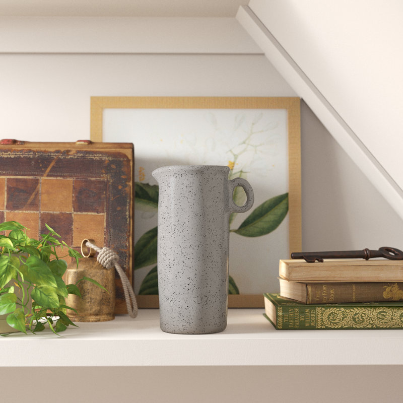 Towne Ceramic / Porcelain Table Vase, 8.85" H x 3.74" W x 5.31" D