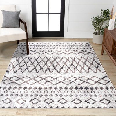 Tapis ivoire / brun Kinch