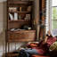 Buffet en bois massif brun noisette